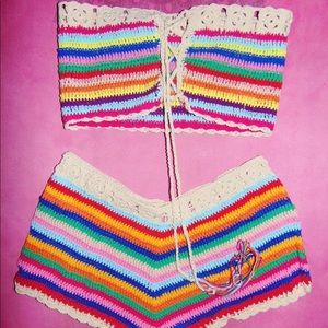 Rainbow Crotchet Set